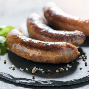 колбаски из курицы с грибами